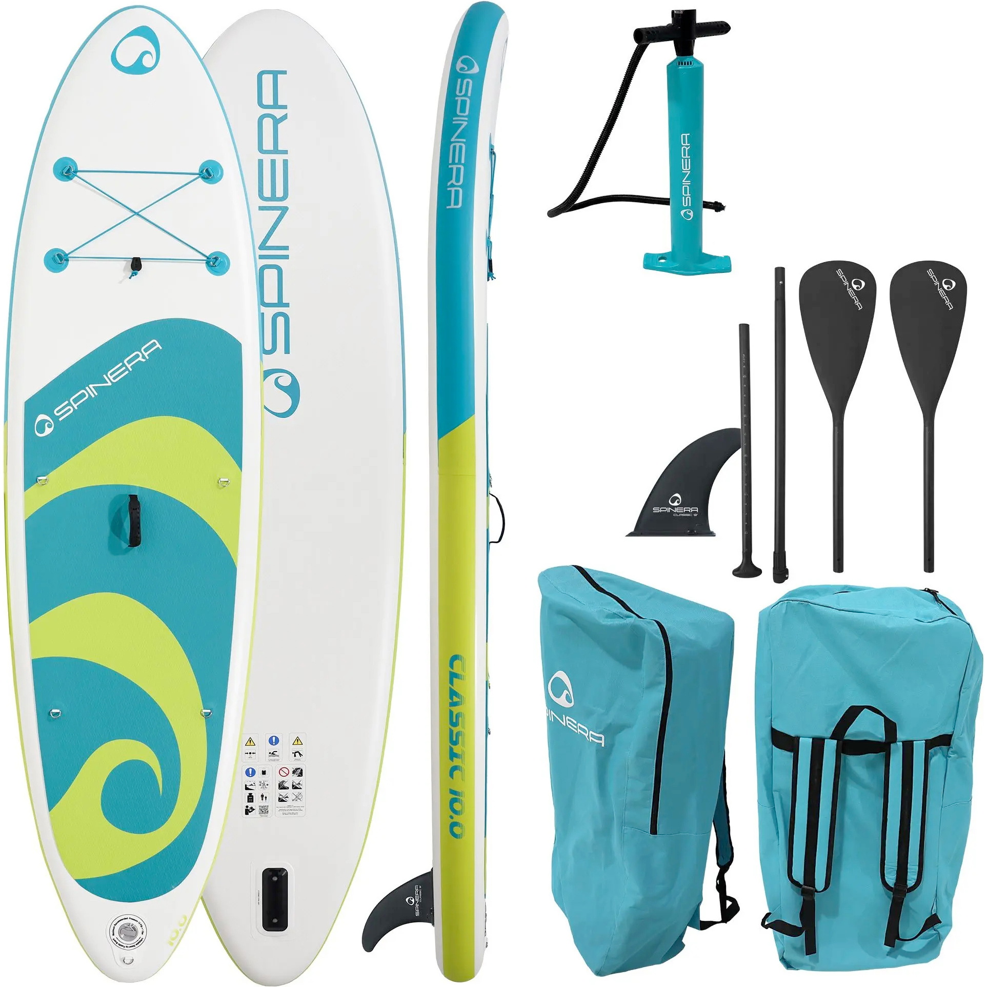 2026 Spinera Klassisk ISUP HDDS Pakke 10FT0 SP-SUP-CL26-10-P2 - Teal